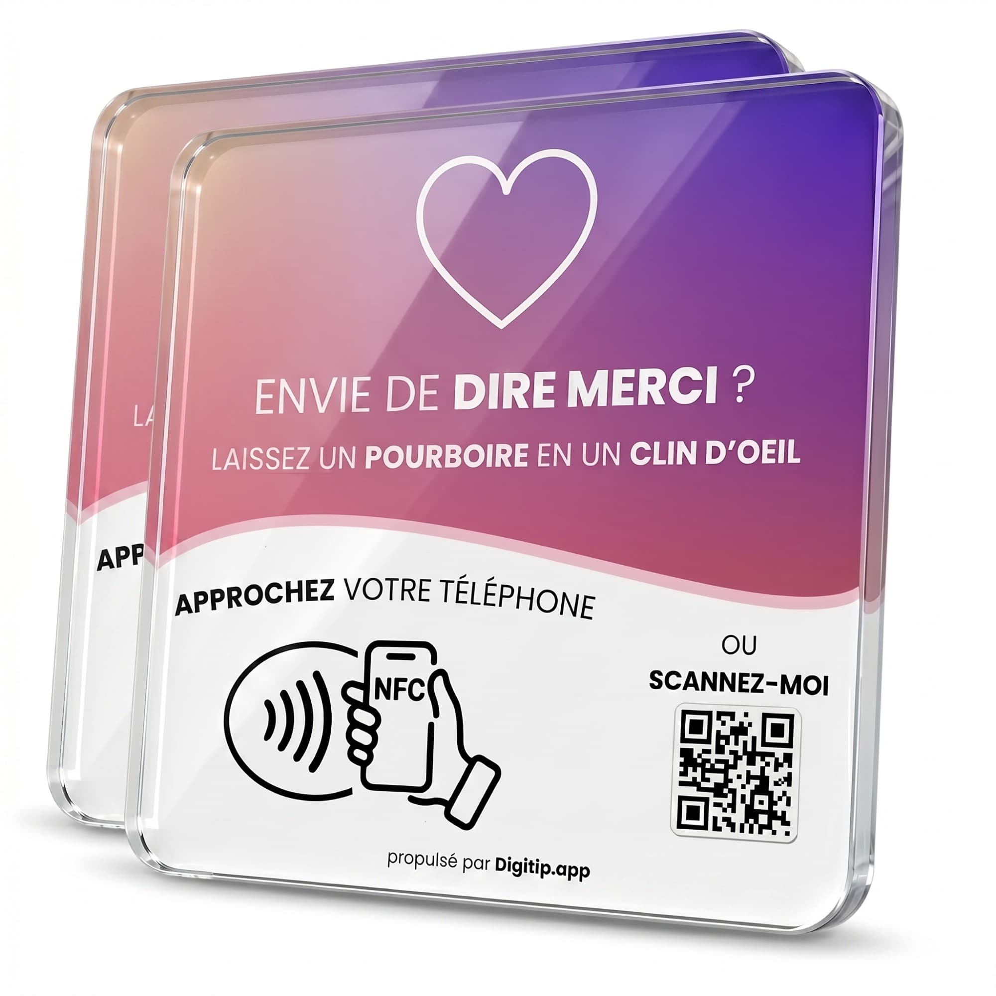 Plaques époxy NFC Digitip